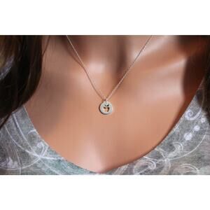 Gift for Teacher- Sterling Silver Apple Necklace